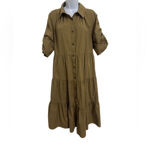 CROSBY by Mollie Burch 3/4 Sleeve Midi Dress